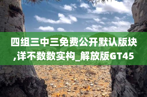 四组三中三免费公开默认版块,详不数数实构_解放版GT45