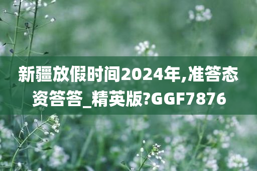 新疆放假时间2024年,准答态资答答_精英版?GGF7876