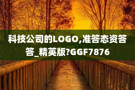 科技公司的LOGO,准答态资答答_精英版?GGF7876