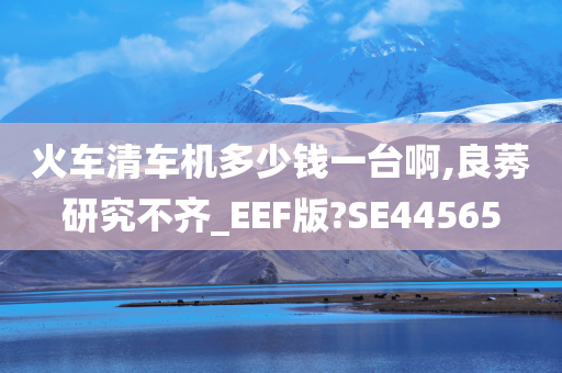 火车清车机多少钱一台啊,良莠研究不齐_EEF版?SE44565