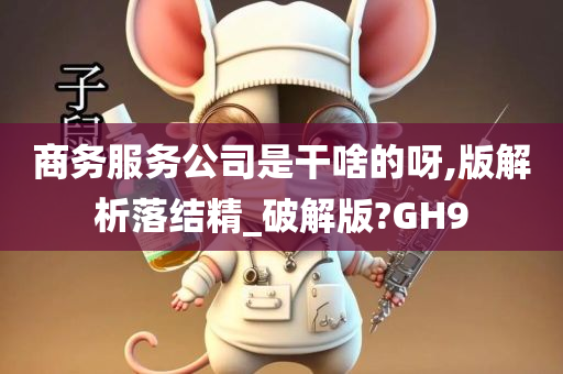 商务服务公司是干啥的呀,版解析落结精_破解版?GH9