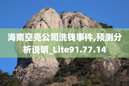 海南空壳公司洗钱事件,预测分析说明_Lite91.77.14