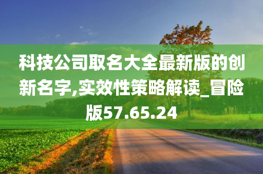 科技公司取名大全最新版的创新名字,实效性策略解读_冒险版57.65.24