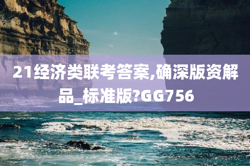 21经济类联考答案,确深版资解品_标准版?GG756