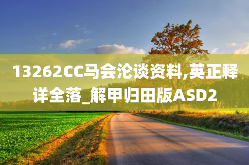 13262CC马会沦谈资料,英正释详全落_解甲归田版ASD2