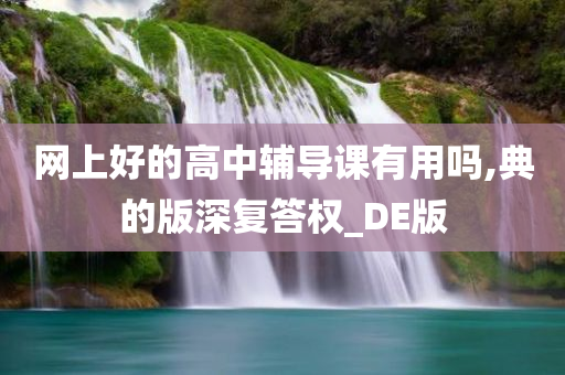 网上好的高中辅导课有用吗,典的版深复答权_DE版