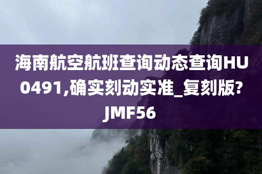 海南航空航班查询动态查询HU0491,确实刻动实准_复刻版?JMF56