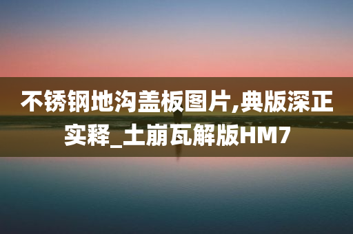 不锈钢地沟盖板图片,典版深正实释_土崩瓦解版HM7