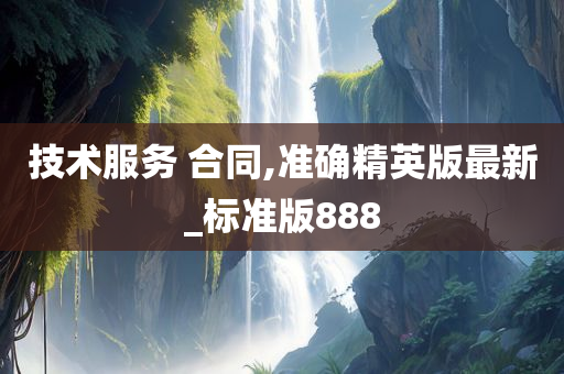 技术服务 合同,准确精英版最新_标准版888