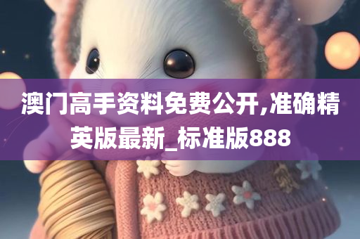 澳门高手资料免费公开,准确精英版最新_标准版888