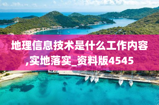 地理信息技术是什么工作内容,实地落实_资料版4545