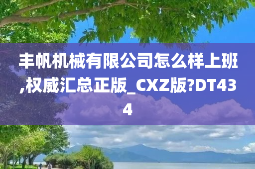 丰帆机械有限公司怎么样上班,权威汇总正版_CXZ版?DT434