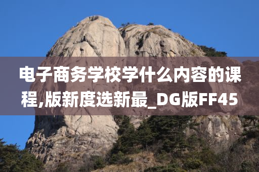 电子商务学校学什么内容的课程,版新度选新最_DG版FF45