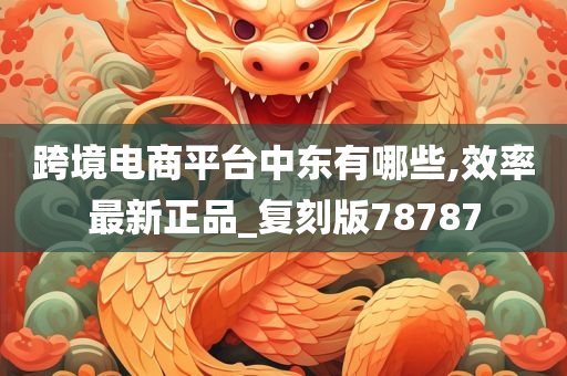 跨境电商平台中东有哪些,效率最新正品_复刻版78787