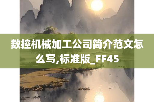 数控机械加工公司简介范文怎么写,标准版_FF45