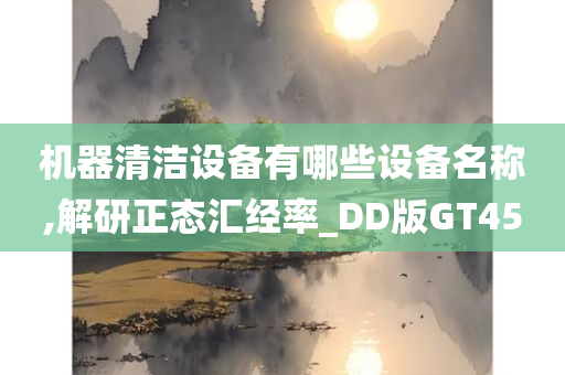 机器清洁设备有哪些设备名称,解研正态汇经率_DD版GT45