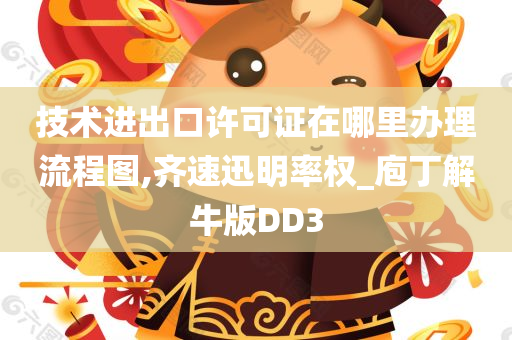 技术进出口许可证在哪里办理流程图,齐速迅明率权_庖丁解牛版DD3