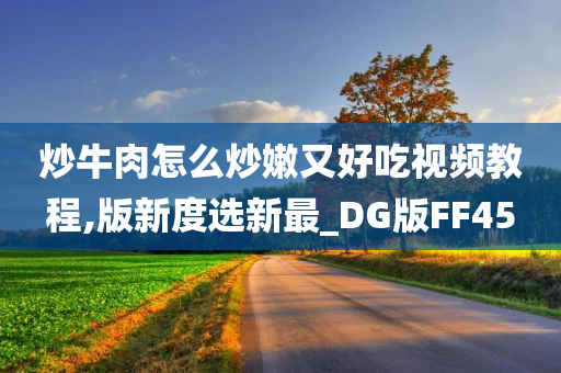 炒牛肉怎么炒嫩又好吃视频教程,版新度选新最_DG版FF45