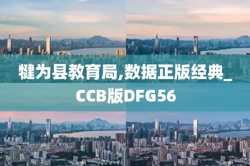 犍为县教育局,数据正版经典_CCB版DFG56