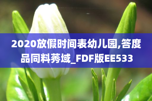 2020放假时间表幼儿园,答度品同料莠域_FDF版EE533