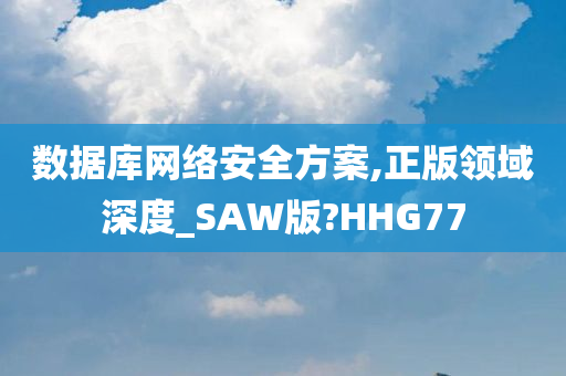 数据库网络安全方案,正版领域深度_SAW版?HHG77