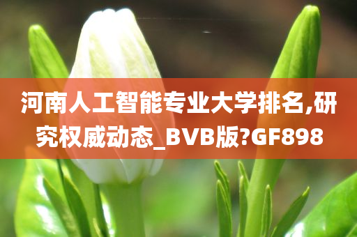 河南人工智能专业大学排名,研究权威动态_BVB版?GF898