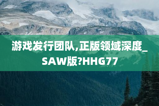 游戏发行团队,正版领域深度_SAW版?HHG77