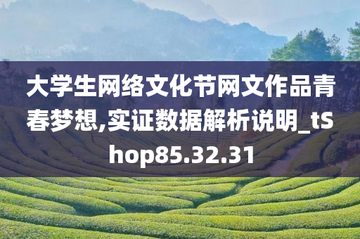 大学生网络文化节网文作品青春梦想,实证数据解析说明_tShop85.32.31