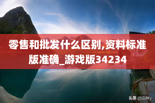 零售和批发什么区别,资料标准版准确_游戏版34234