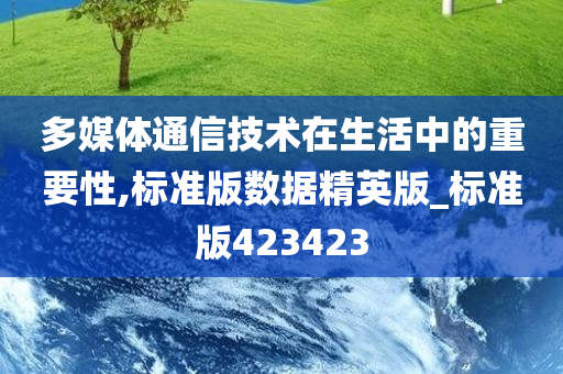 多媒体通信技术在生活中的重要性,标准版数据精英版_标准版423423