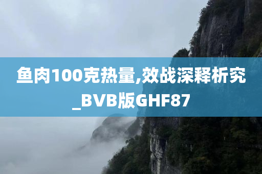 鱼肉100克热量,效战深释析究_BVB版GHF87