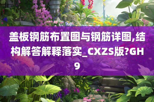 盖板钢筋布置图与钢筋详图,结构解答解释落实_CXZS版?GH9