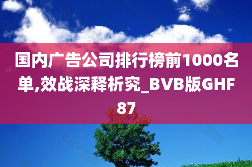 国内广告公司排行榜前1000名单,效战深释析究_BVB版GHF87