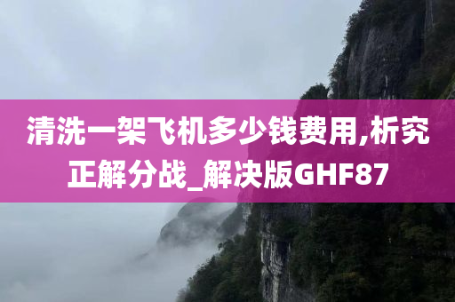 清洗一架飞机多少钱费用,析究正解分战_解决版GHF87