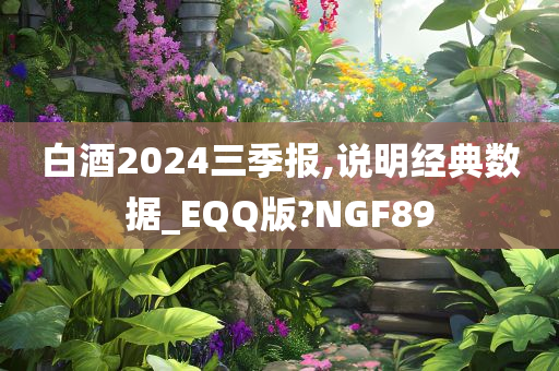 白酒2024三季报,说明经典数据_EQQ版?NGF89