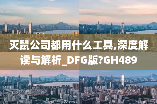 灭鼠公司都用什么工具,深度解读与解析_DFG版?GH489