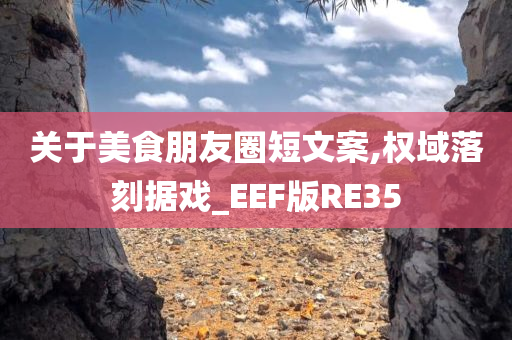 关于美食朋友圈短文案,权域落刻据戏_EEF版RE35