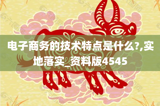 电子商务的技术特点是什么?,实地落实_资料版4545