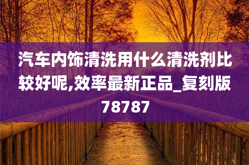 汽车内饰清洗用什么清洗剂比较好呢,效率最新正品_复刻版78787