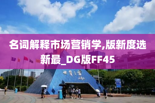 名词解释市场营销学,版新度选新最_DG版FF45