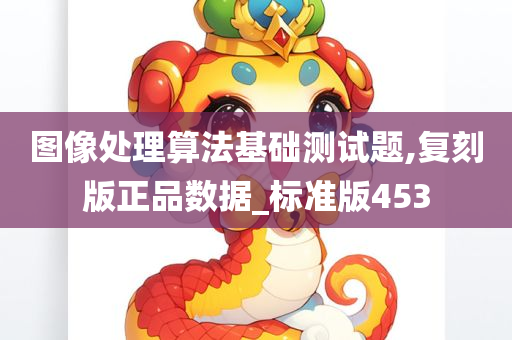 图像处理算法基础测试题,复刻版正品数据_标准版453