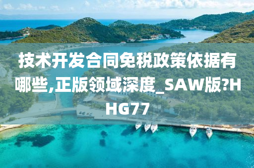 技术开发合同免税政策依据有哪些,正版领域深度_SAW版?HHG77