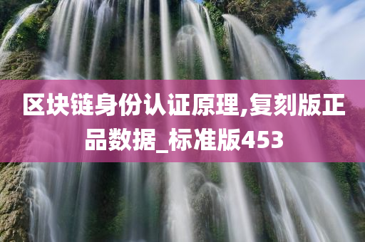 区块链身份认证原理,复刻版正品数据_标准版453