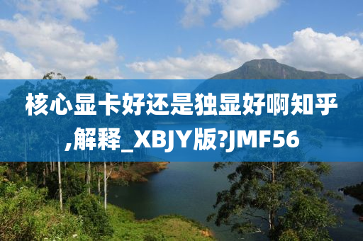 核心显卡好还是独显好啊知乎,解释_XBJY版?JMF56