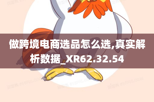 做跨境电商选品怎么选,真实解析数据_XR62.32.54