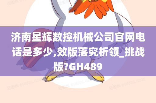 济南星辉数控机械公司官网电话是多少,效版落究析领_挑战版?GH489