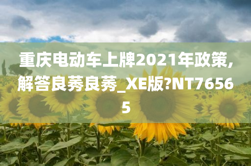 重庆电动车上牌2021年政策,解答良莠良莠_XE版?NT76565