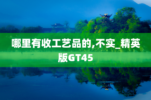 哪里有收工艺品的,不实_精英版GT45