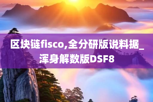 区块链fisco,全分研版说料据_浑身解数版DSF8