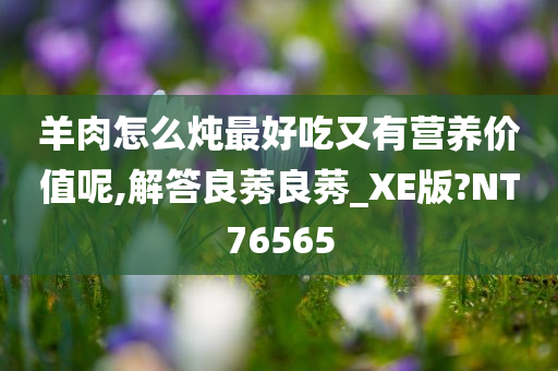 羊肉怎么炖最好吃又有营养价值呢,解答良莠良莠_XE版?NT76565